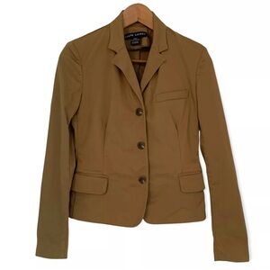 Ralph Lauren Blue Label Women’s Blazer Jacket Brown Tan Size 4